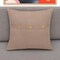 Edge Collections - 20-inch H x 20-inch W x 4-inch D - Brown - Cozy Decorative Throw Pillow with Buttons - 1 Piece